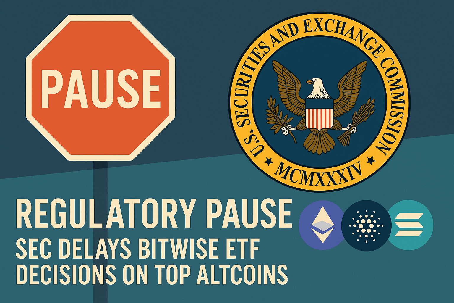 Regulatory Pause: SEC Delays Bitwise ETF Decisions on Top Altcoins