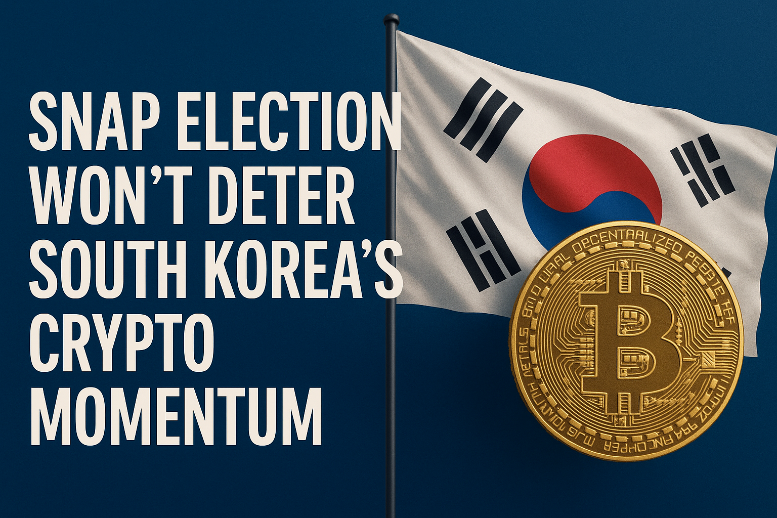 Snap Election Won’t Deter South Korea’s Crypto Momentum