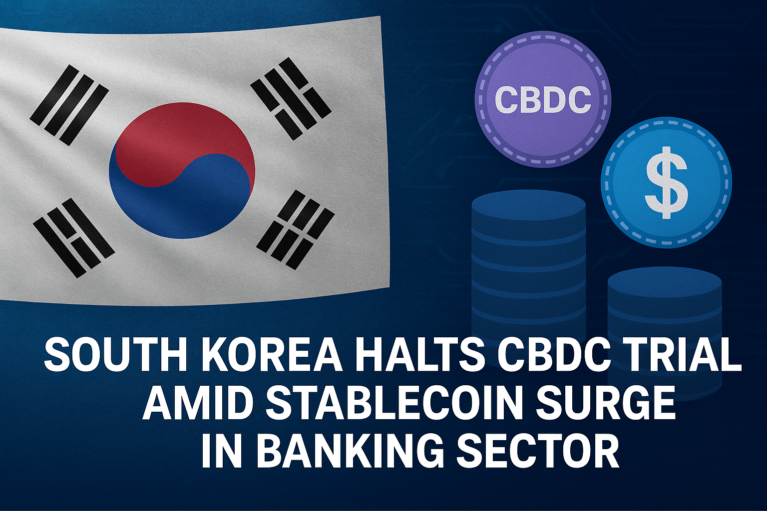South Korea Halts CBDC Trials Amid Stablecoin Surge in Banking Sector