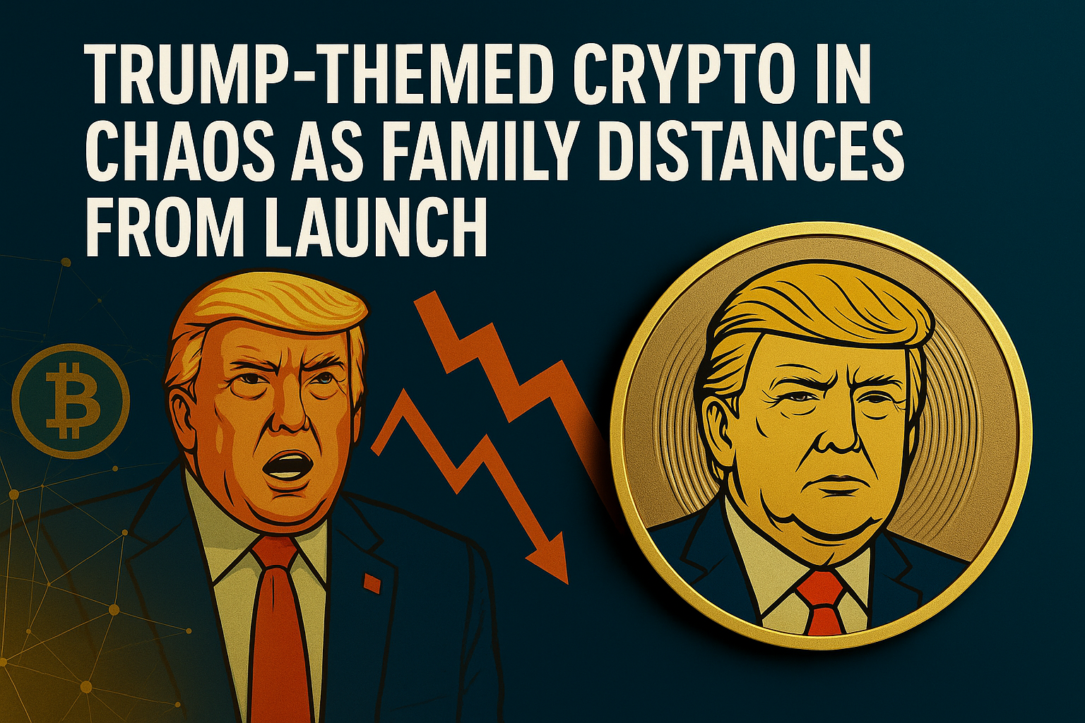 Trump-Themed Crypto in Chaos as Family Distances from Launch