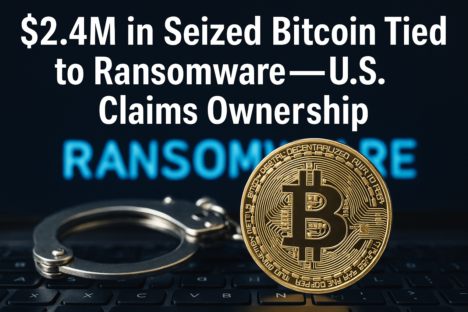 $2.4M in Seized Bitcoin Tied to Ransomware—U.S. Claims Ownership