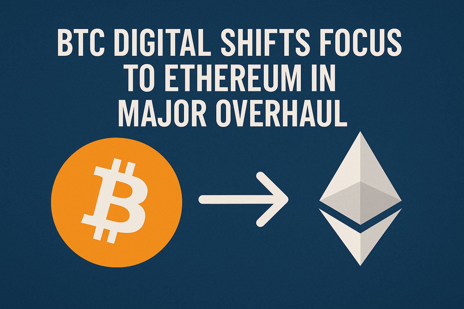 BTC Digital Shifts Focus to Ethereum in Major Overhaul