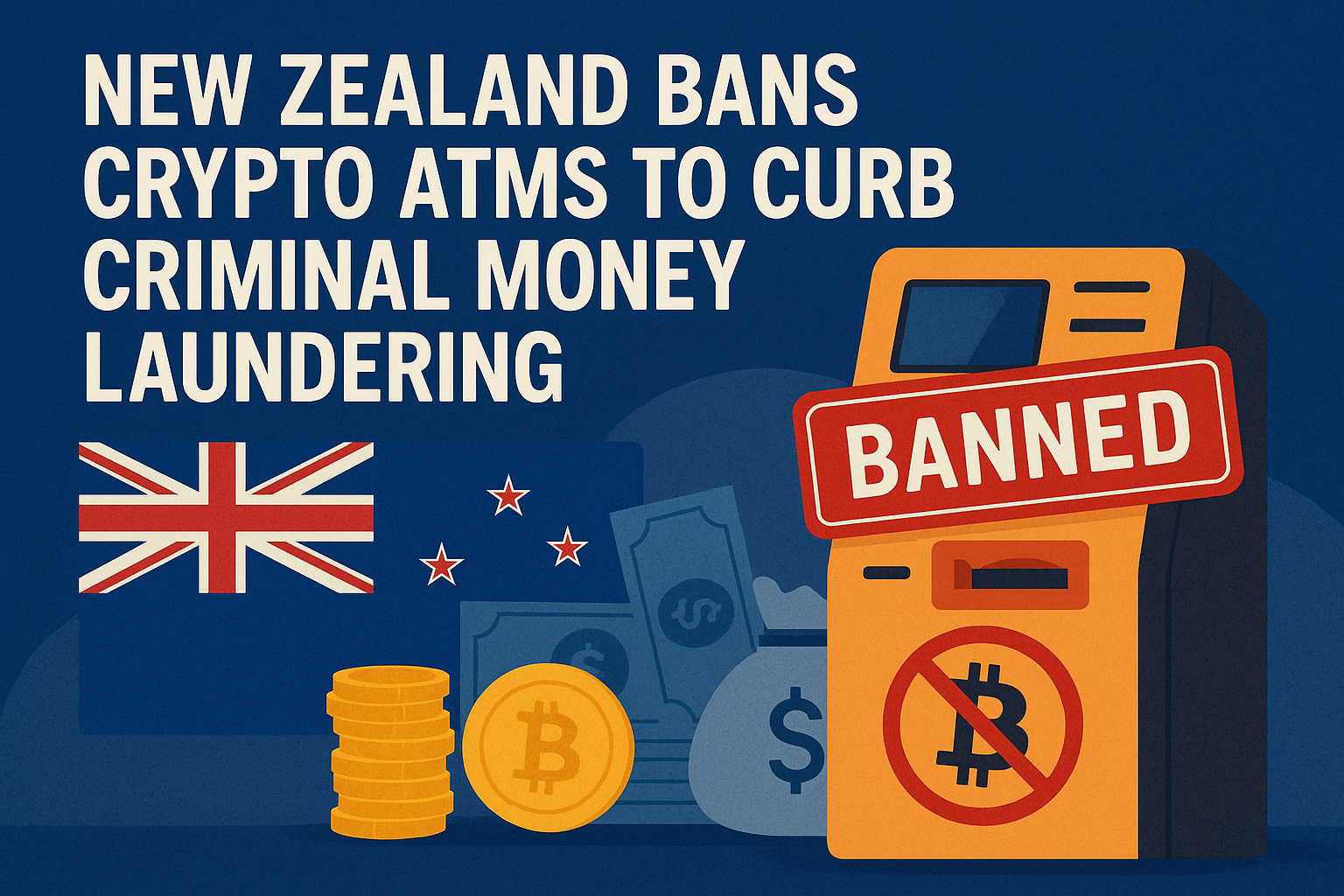 New Zealand Bans Crypto ATMs to Curb Criminal Money Laundering