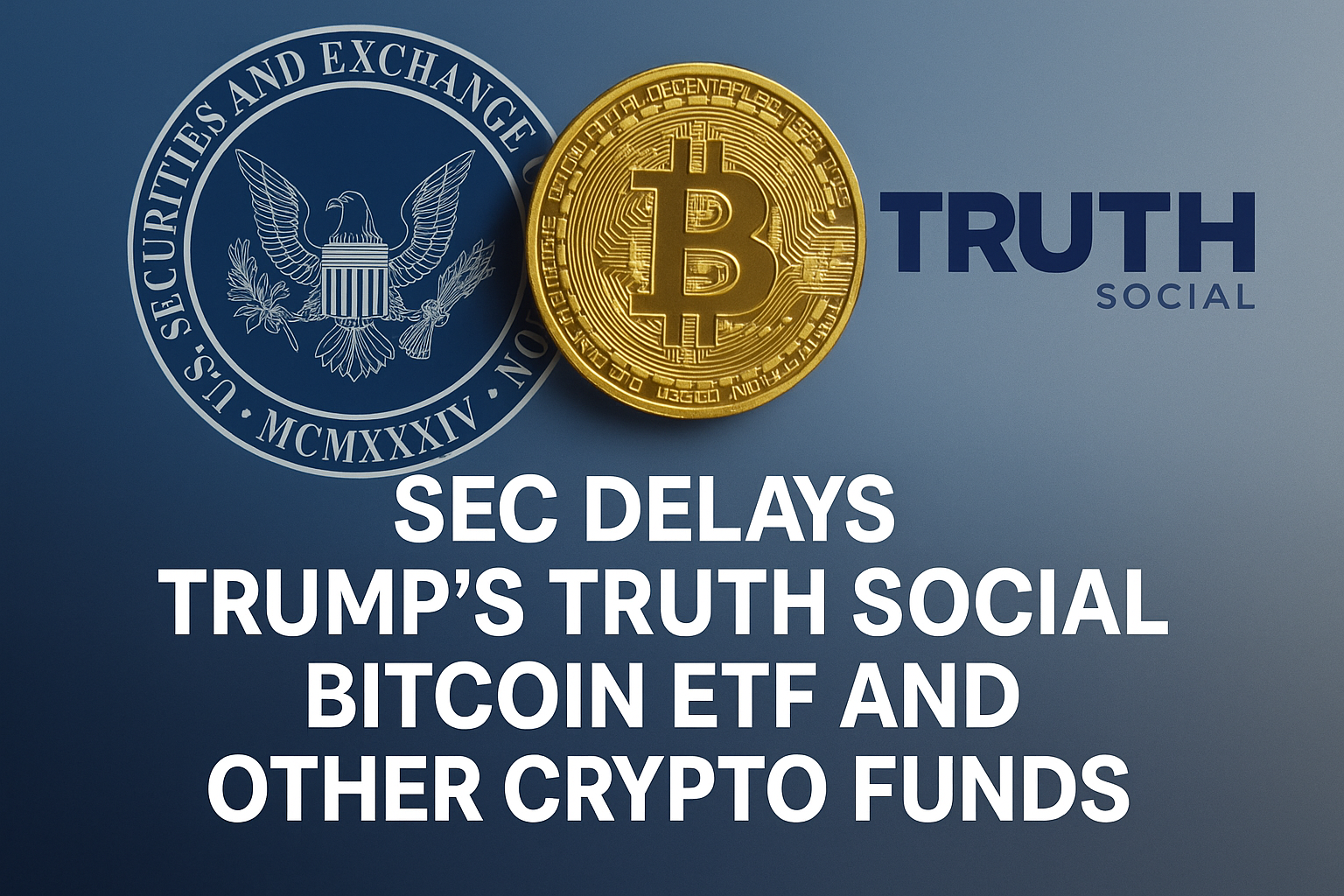SEC Delays Trump’s Truth Social Bitcoin ETF and Other Crypto Funds