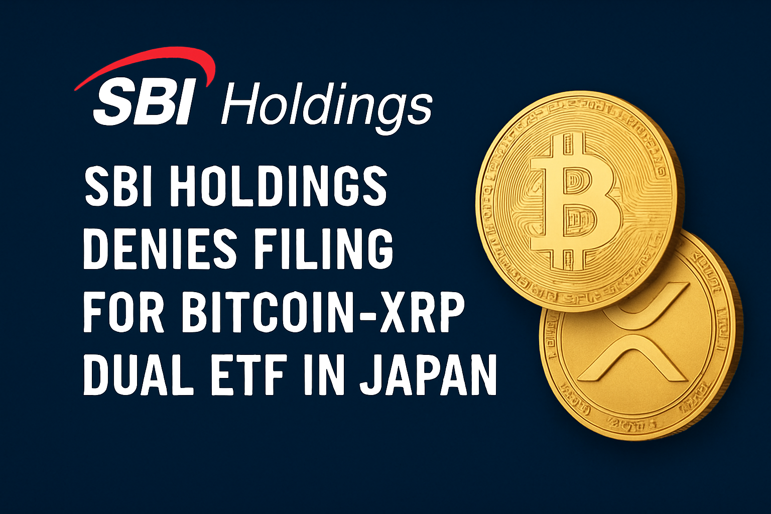 SBI Holdings Denies Filing for Bitcoin-XRP Dual ETF in Japan