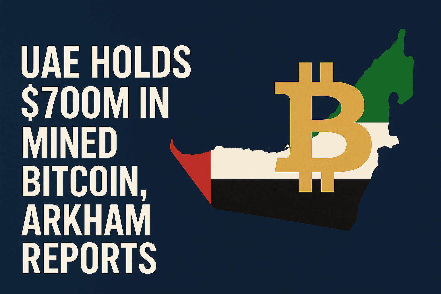 UAE Holds $700M in Mined Bitcoin, Arkham Reports