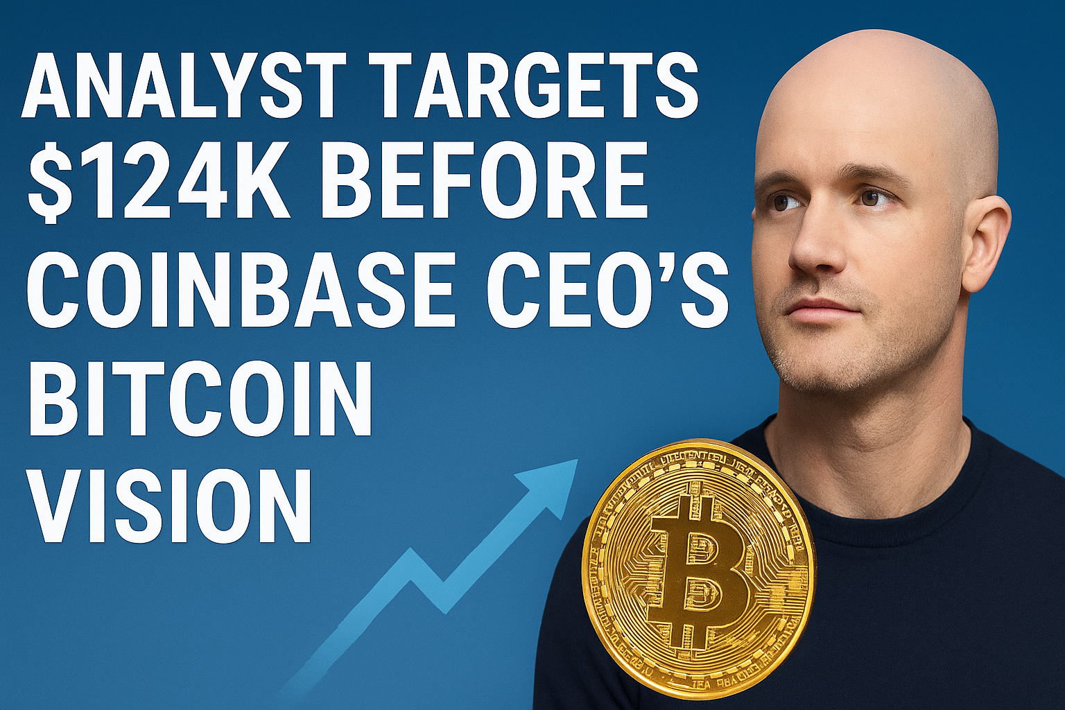 Analyst Targets $124K Before Coinbase CEO’s $1M Bitcoin Vision