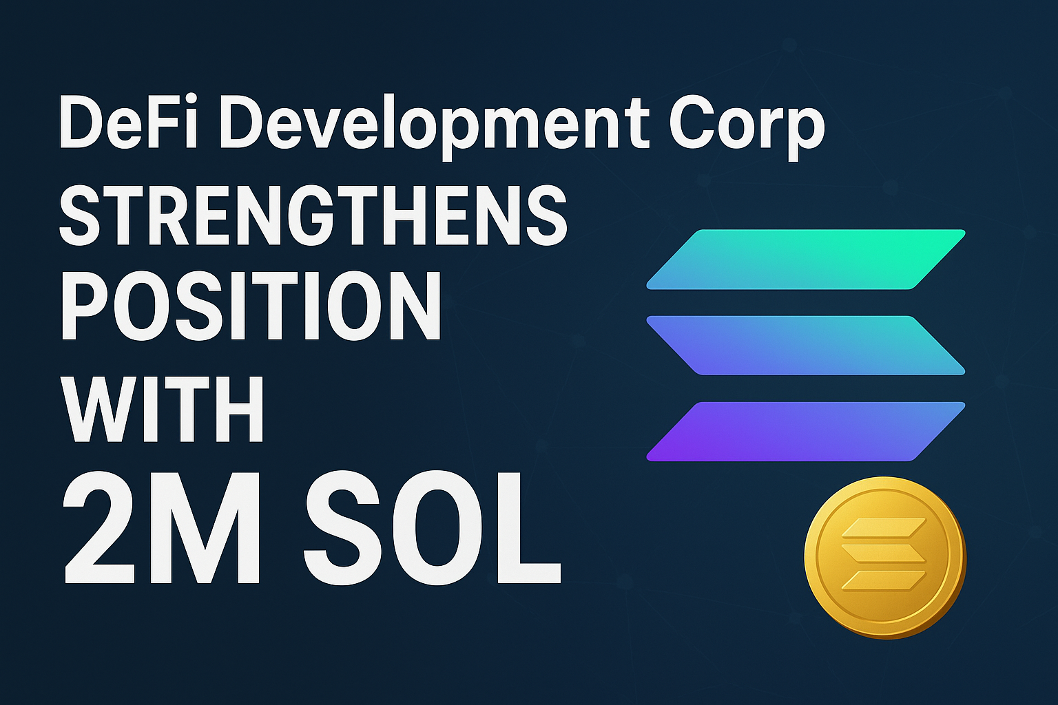 DeFi Development Corp Strengthens Position with 2M SOL