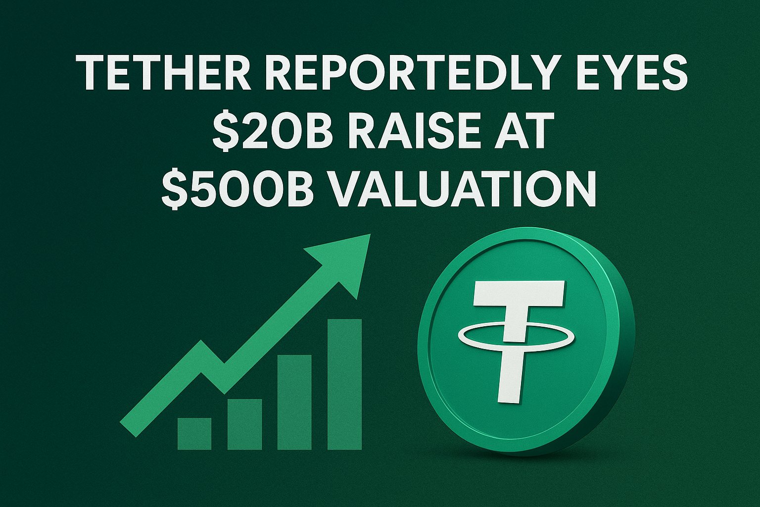 Tether Reportedly Eyes $20B Raise at $500B Valuation