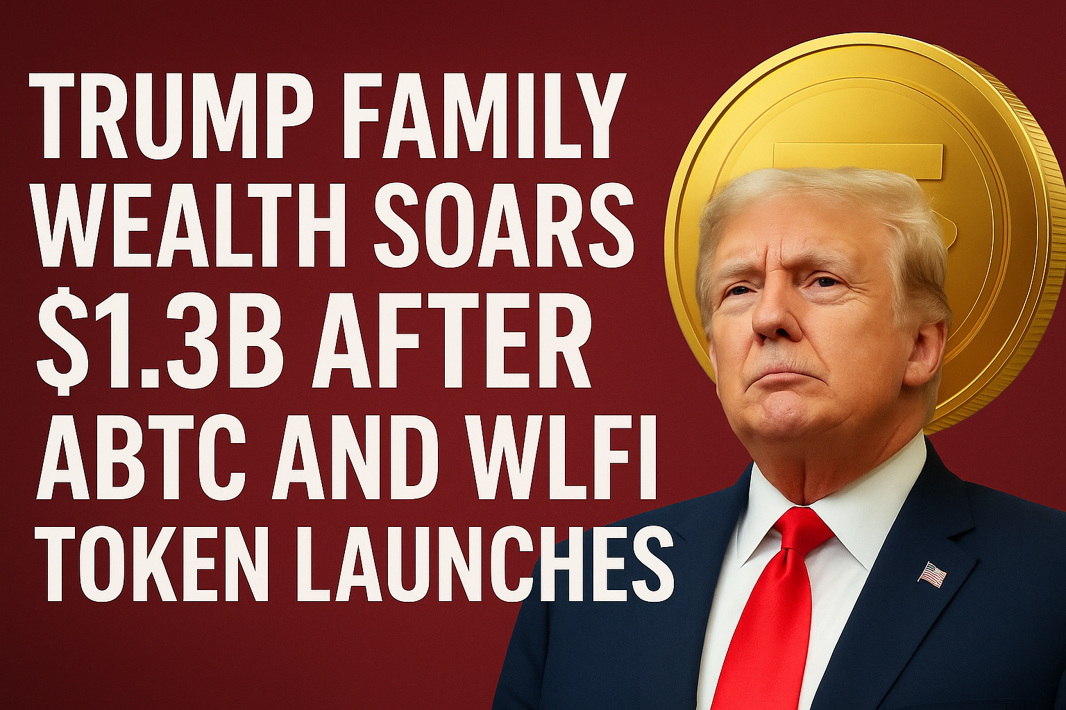 Trump Family Wealth Soars $1.3B After ABTC and WLFI Token Launches