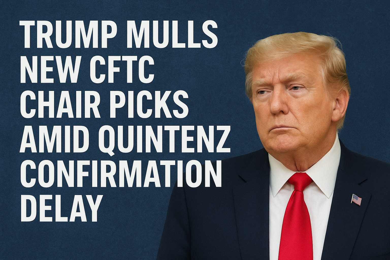 Trump Mulls New CFTC Chair Picks Amid Quintenz Confirmation Delay