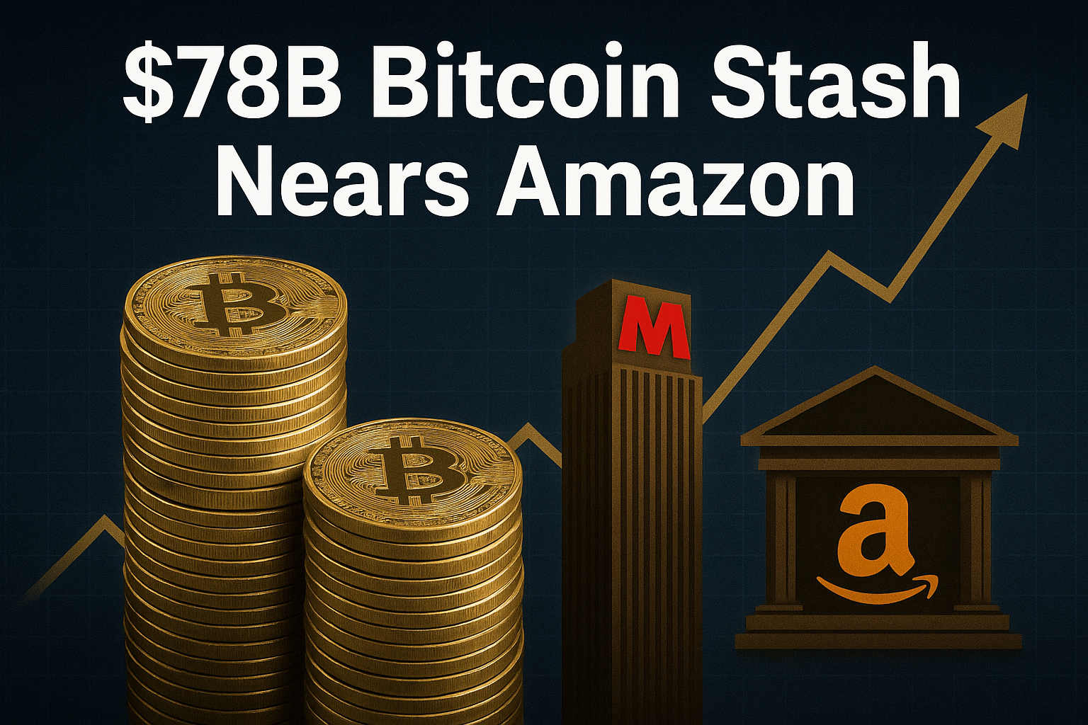 $78B Bitcoin Stash Puts MicroStrategy on Amazon’s Heels
