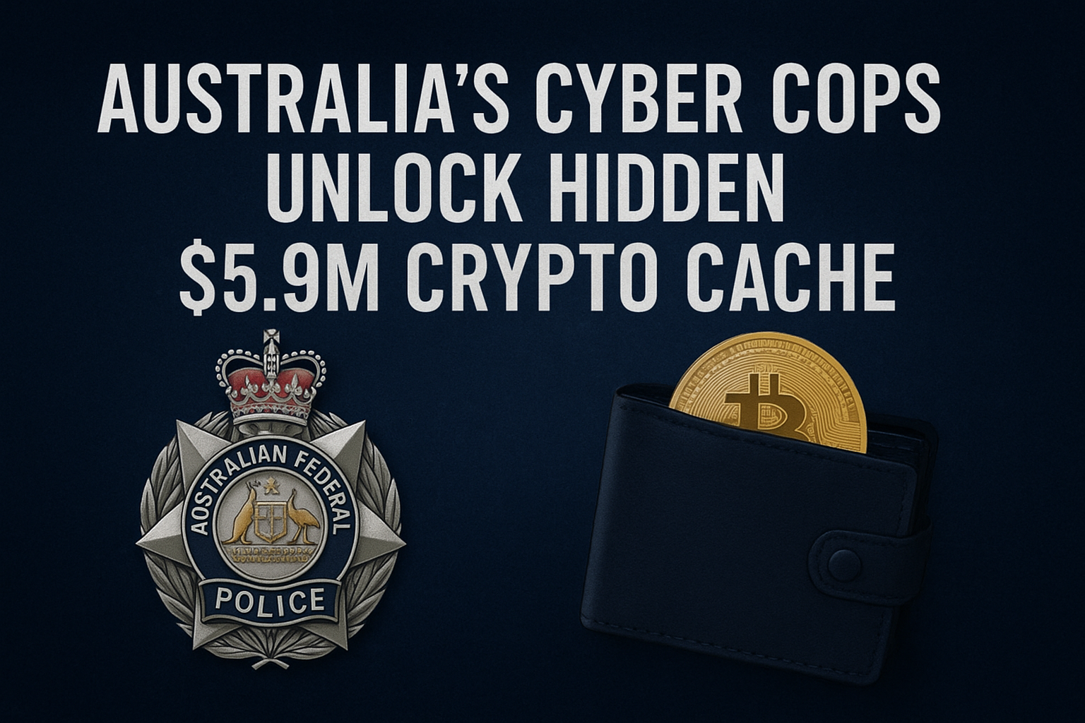 Australia’s Cyber Cops Unlock Hidden $5.9M Crypto Cache