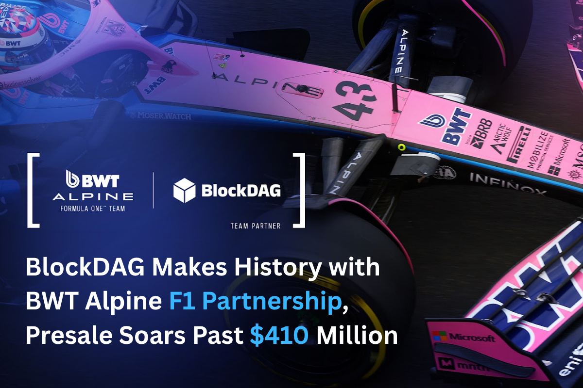 BlockDAG Makes History with BWT Alpine F1 Partnership, Presale Soars Past $410 Million