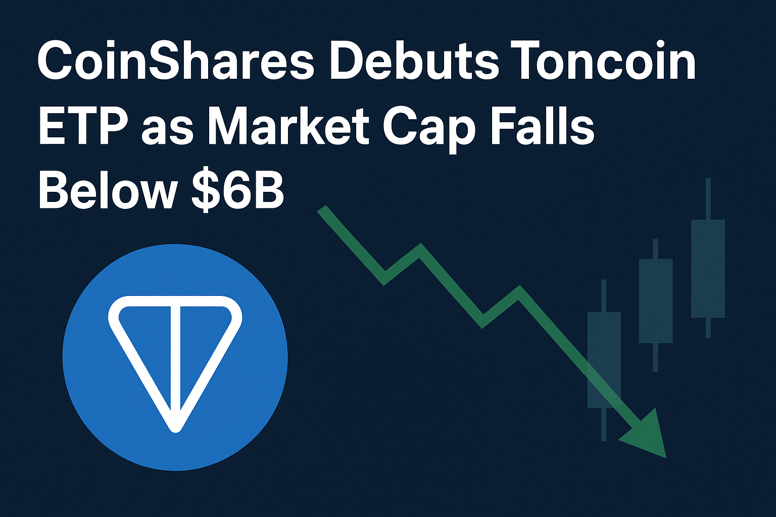 CoinShares Debuts Toncoin ETP as Market Cap Falls Below $6B