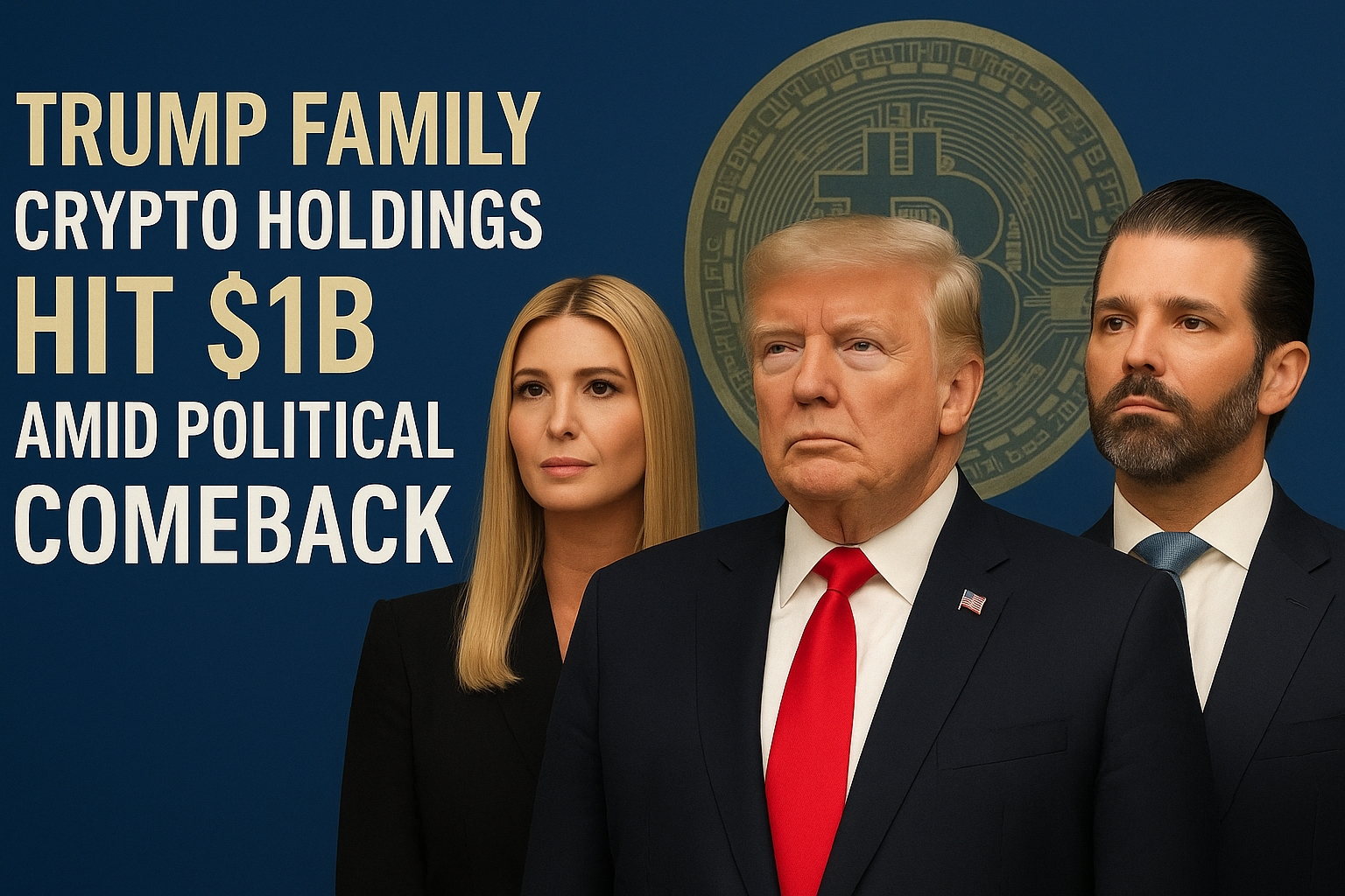Trump Family Crypto Holdings Hit $1B Amid Political Comeback 