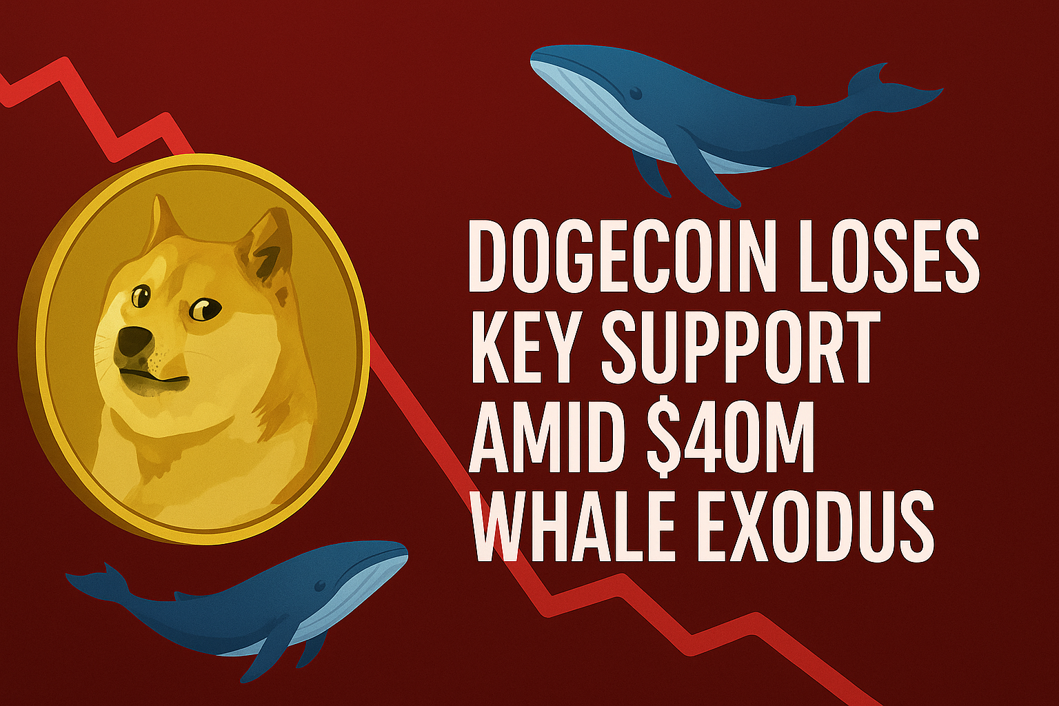 Dogecoin Loses Key Support Amid $40M Whale Exodus