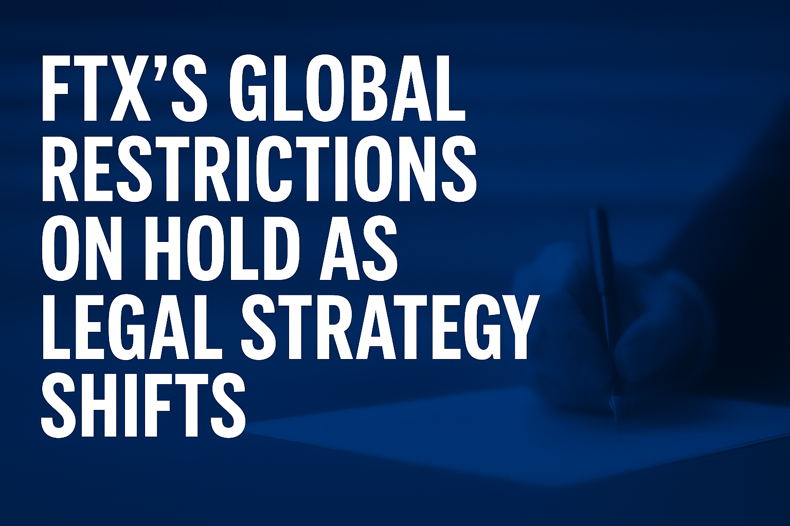 FTX’s Global Restrictions on Hold as Legal Strategy Shifts