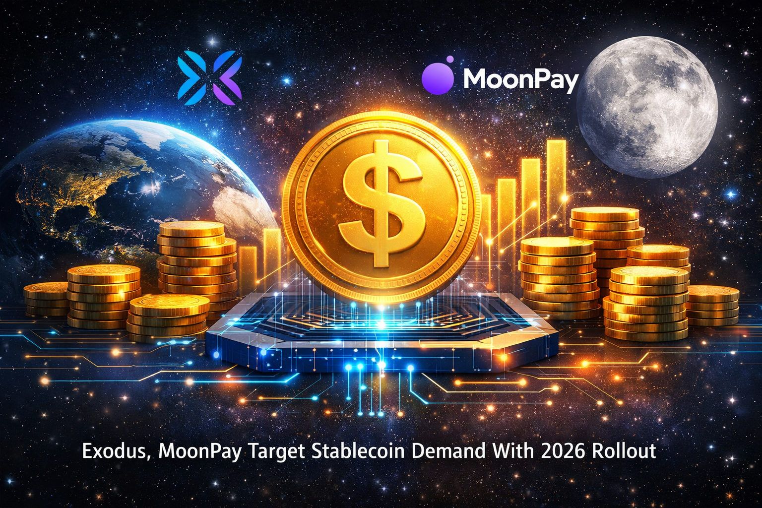 Exodus, MoonPay Target Stablecoin Demand With 2026 Rollout