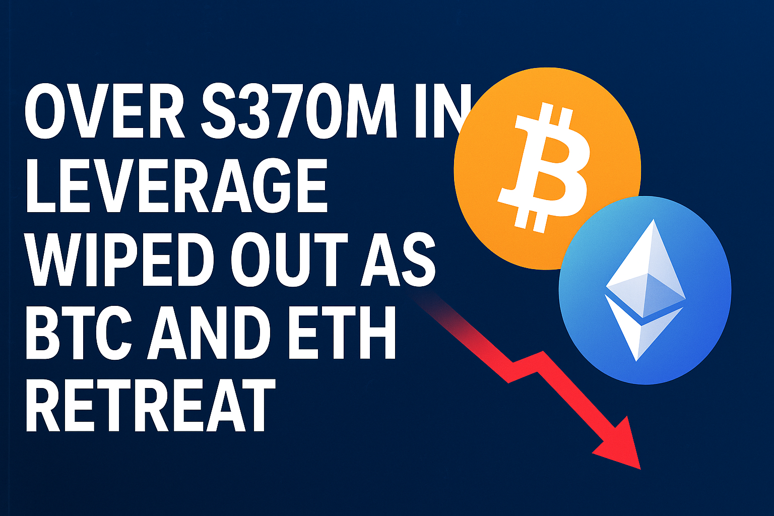 Over $370M in Leverage Wiped Out as BTC and ETH Retreat