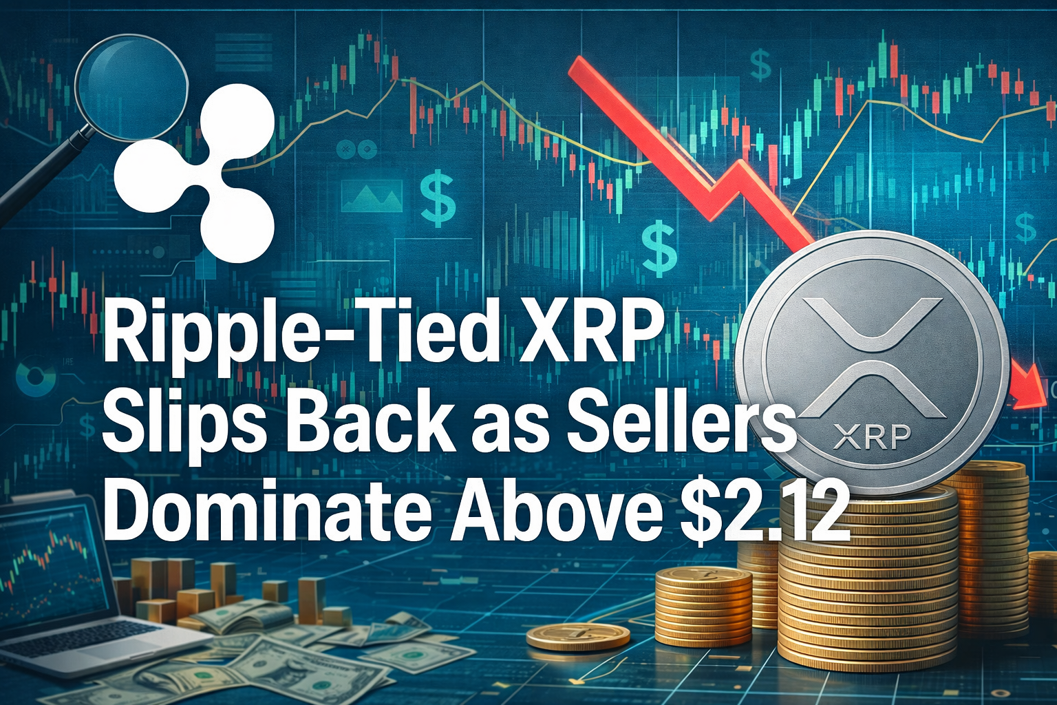 Ripple-Tied XRP Slips Back as Sellers Dominate Above $2.12