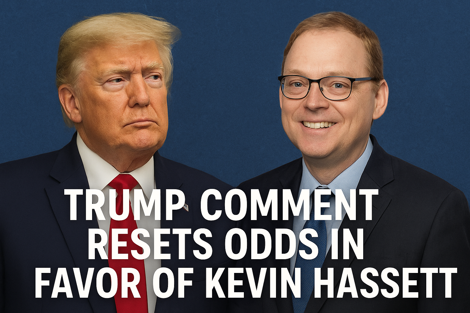 Trump Comment Resets Odds in Favor of Kevin Hassett