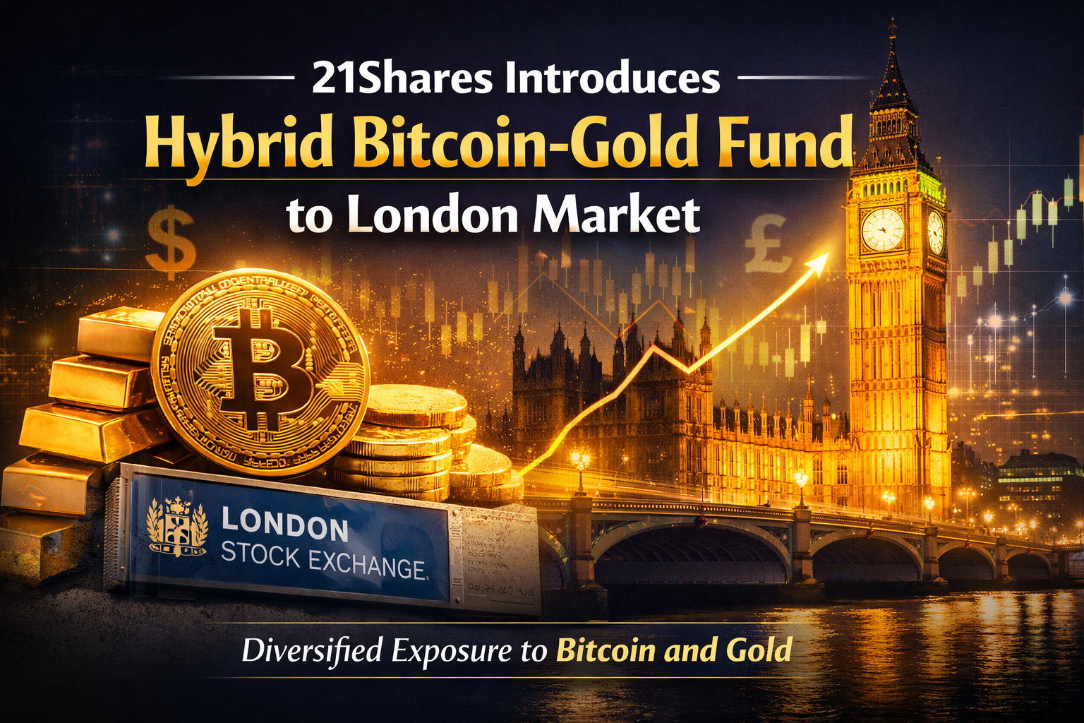 21Shares Introduces Hybrid Bitcoin-Gold Fund to London Market