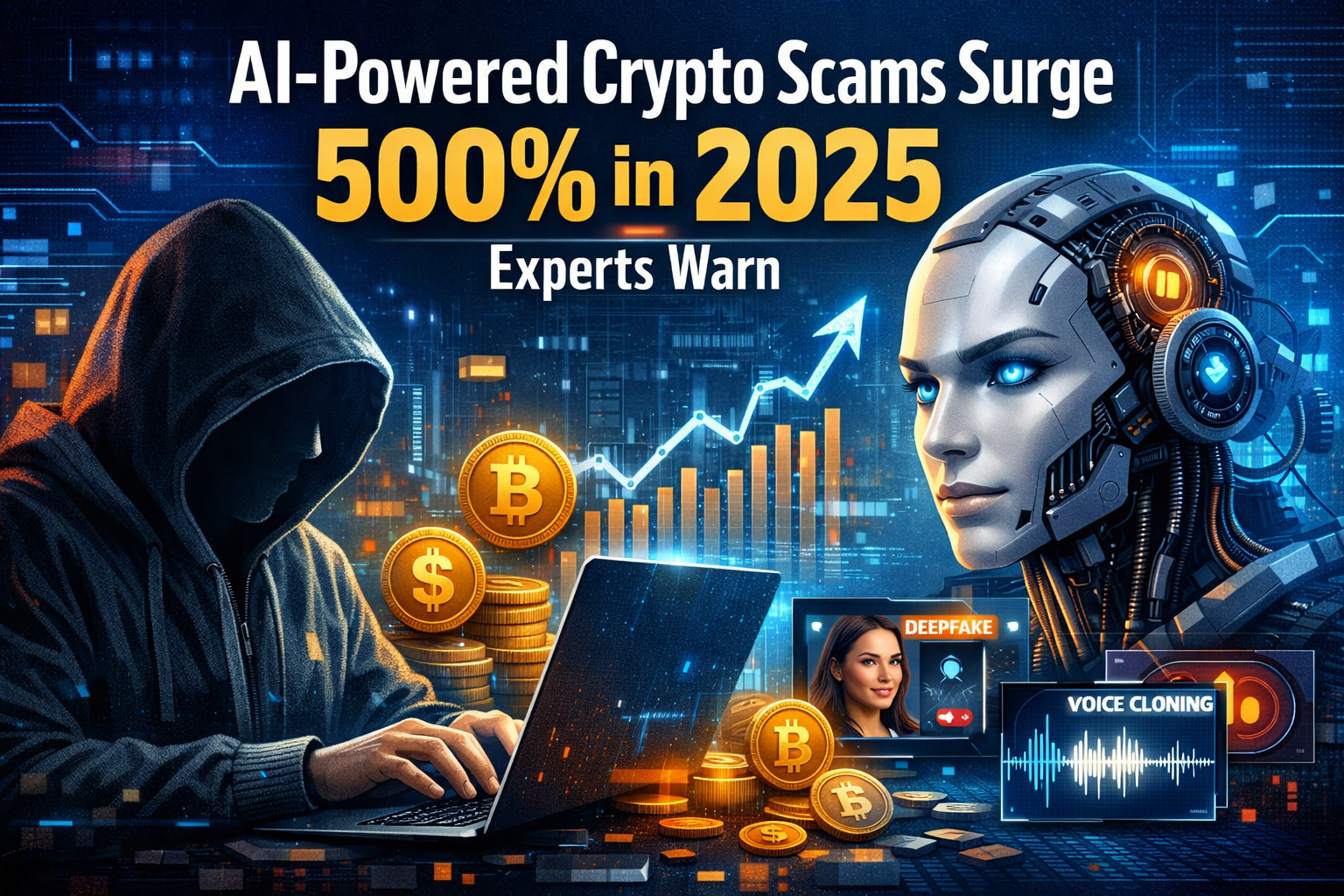 AI-Powered Crypto Scams Surge 500% in 2025, Experts Warn