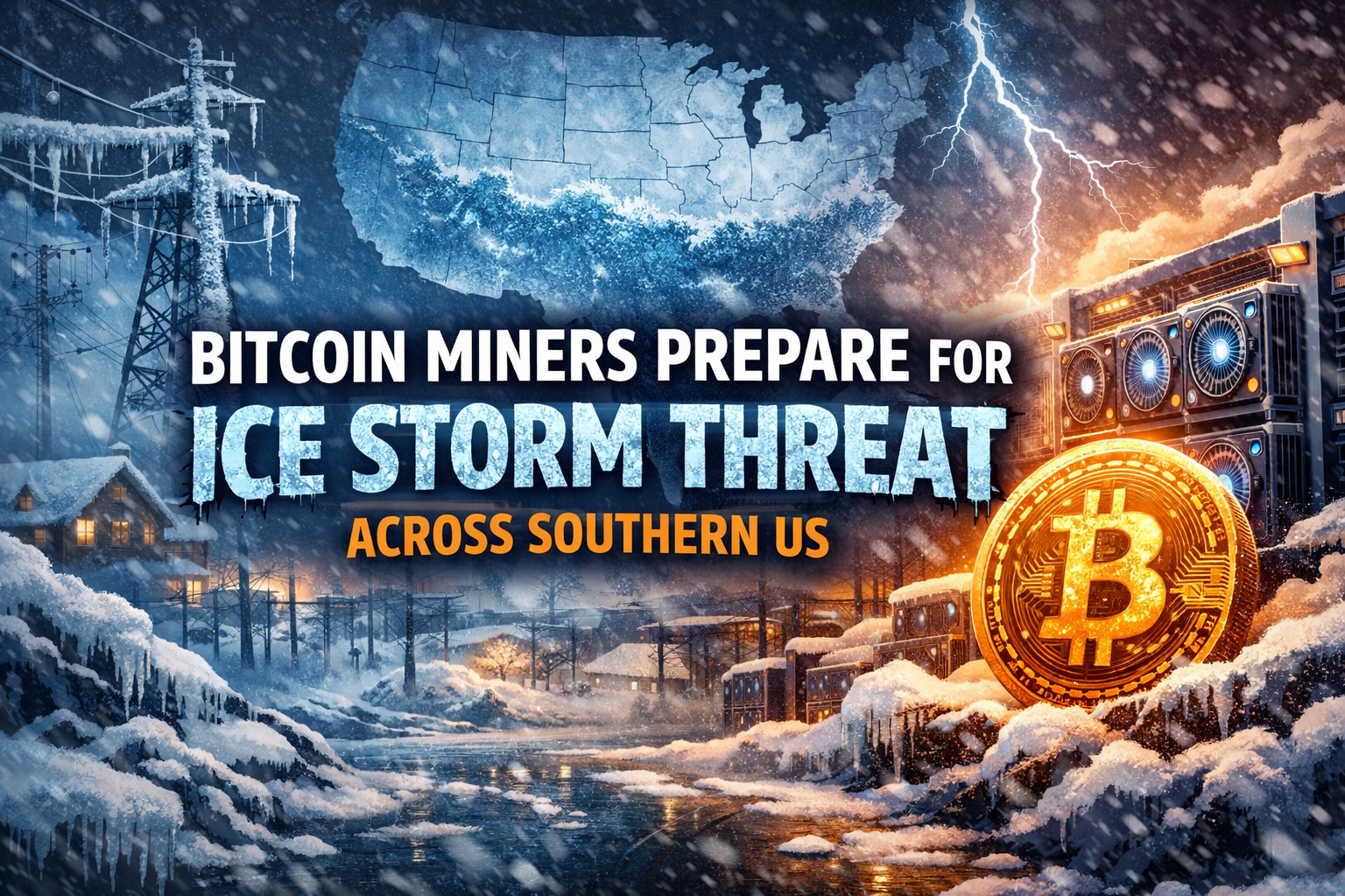 Bitcoin Miners Prepare for Ice Storm Threat Across Southern US