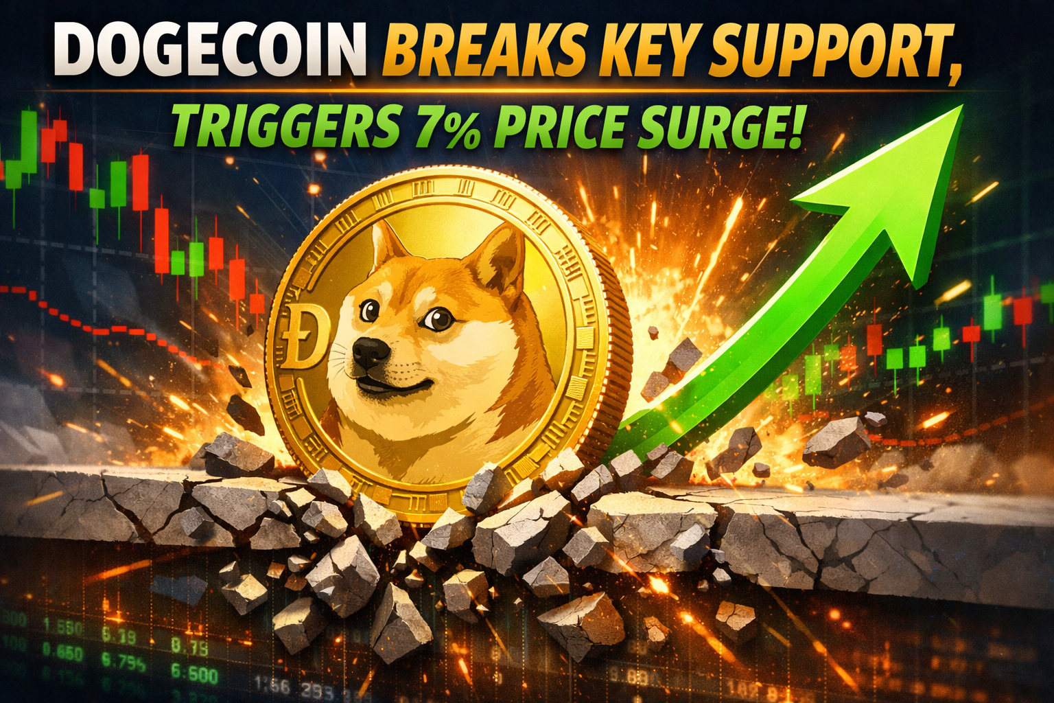 Dogecoin Breaks Key Support, Triggers 7% Price Surge