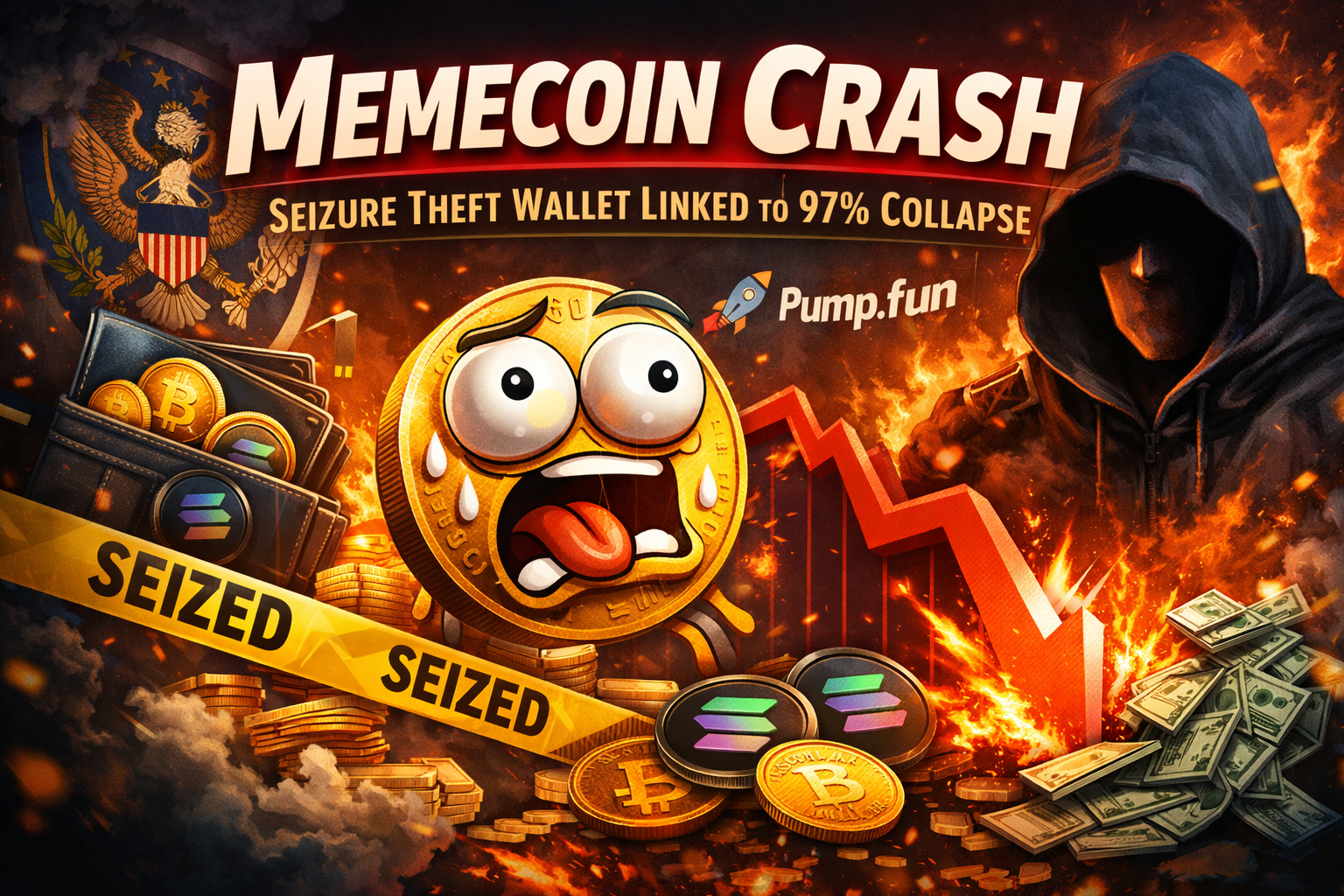 Memecoin Launch by Seizure Theft Wallet Ends in Massive Crash
