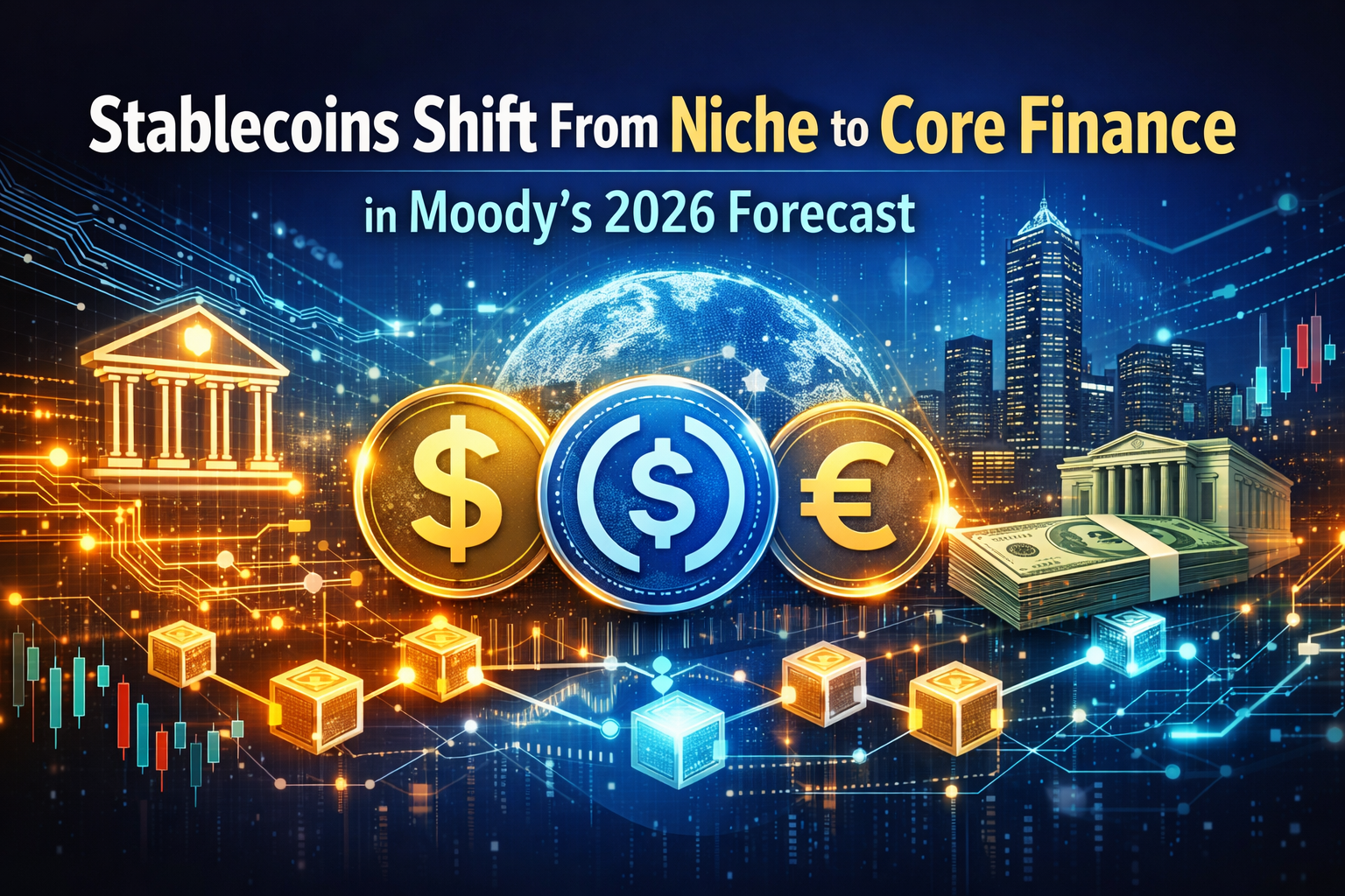 Stablecoins Shift From Niche to Core Finance in Moody’s 2026 Forecast