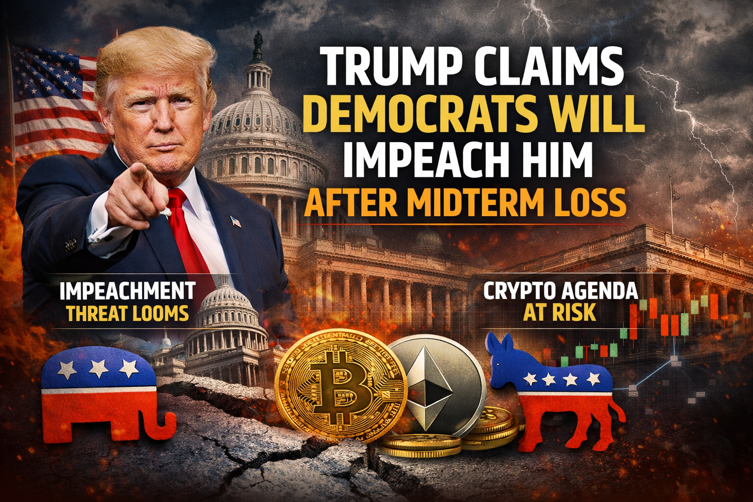 Trump Claims Democrats Will Impeach Him After Midterm Loss