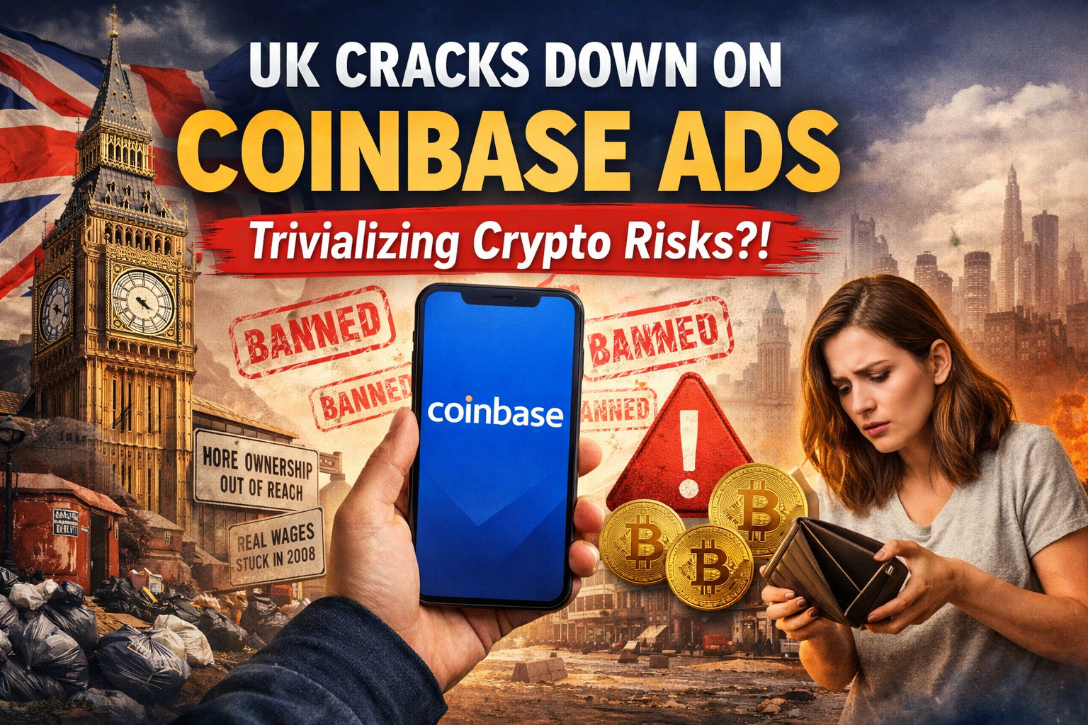 UK Cracks Down on Coinbase Ads Over Crypto Risk Concerns