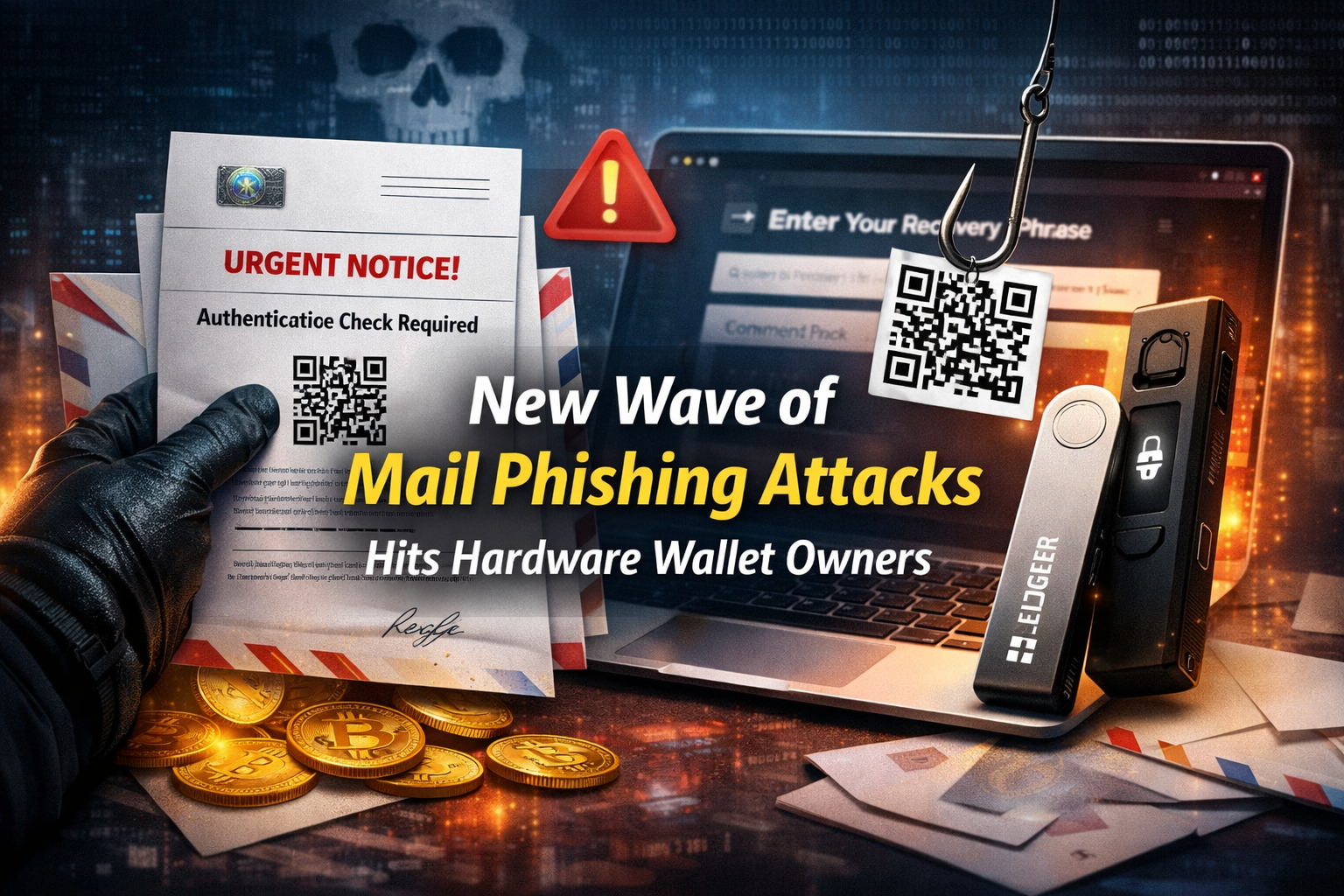 New Wave of Mail Phishing Attacks Hits Hardware Wallet Owners