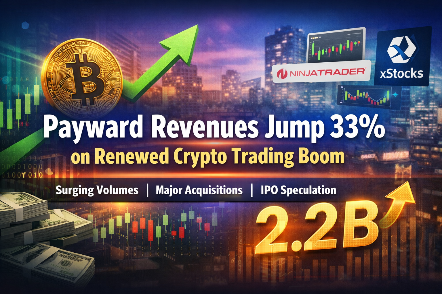 Payward Revenues Jump 33% on Renewed Crypto Trading Boom